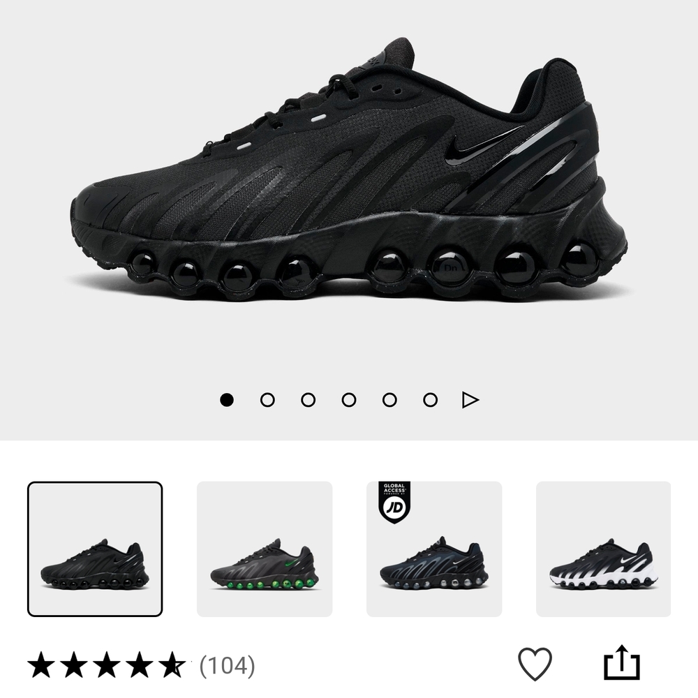 Nike Black Air Max Plus Sneakers